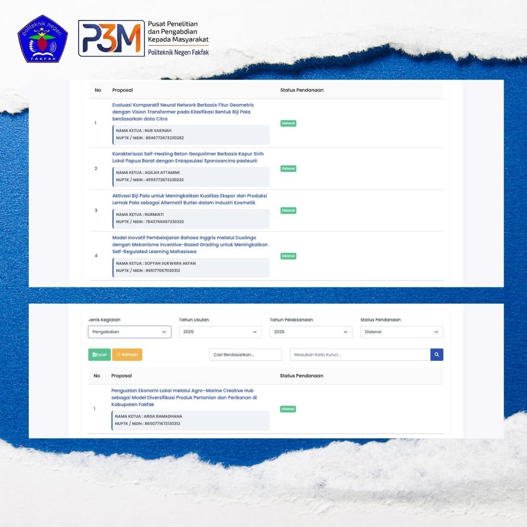 Dosen Polinef Raih Pendanaan BIMA, Pengumuman Tengah Malam Bikin Deg-degan